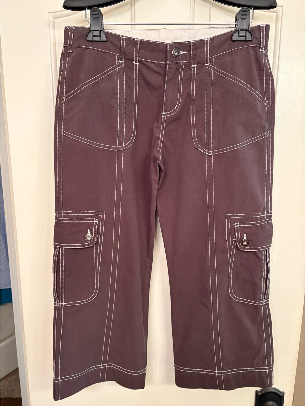 Prana Womens “Breathe” Cropped Cargo pants Brown
